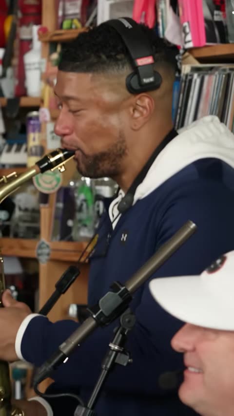 Tiny Desk Outstanding original saxophone close-up